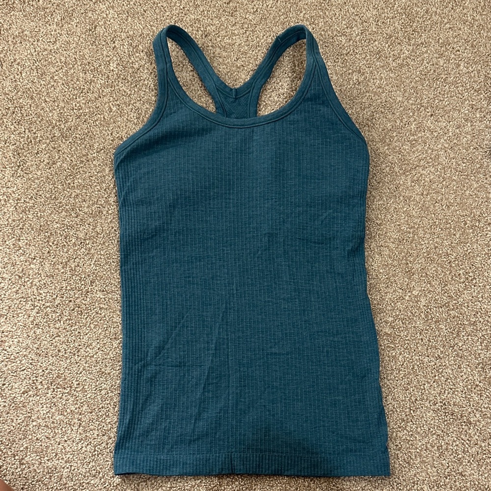 Lululemon Ebb To Street Tank in Teal